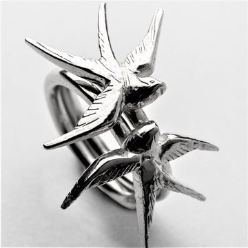 JRSW 11L Classic Small Swallow Stacking Ring