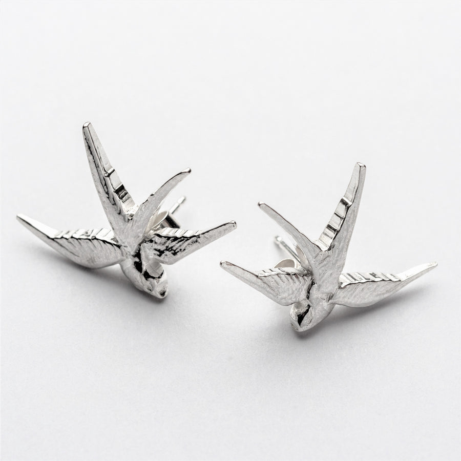 JRSW 10 Classic Small Swallow Stud Earrings